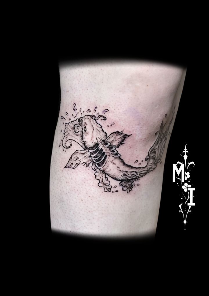 Tattoo von Luca: Fisch mit Ranken